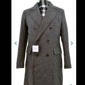 Sanyo Charcoal Textured Tweed Double Breasted